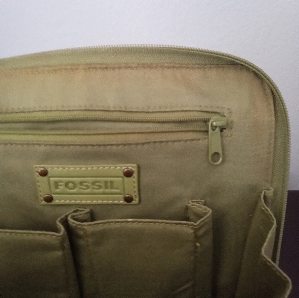 Fossil Women's Shoulder Bag Leather Vintage Green Size Small - Picture 14 of 14